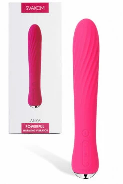Svakom 7.7" Anya Silicone Vibrator with Heating Function