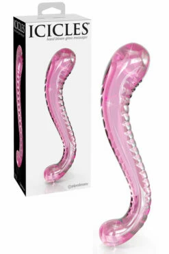 Pipedream Icicles 8.25" Curved Glass Dong