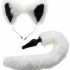 Tailz Faux Fur Fox Tail Butt Plug & Ears