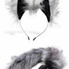 Tailz Faux Fur Wolf Tail Butt Plug & Ears