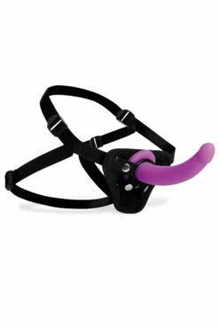 Strap U Navigator 7" Silicone G-Spot Dildo With Harness