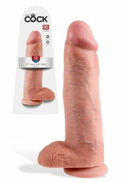 Pipedream 12" Realistic Suction Cup Dong with Balls