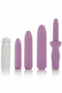 California Exotic Classic Vibrator with Dilator Sleeves (5 Pce Set)