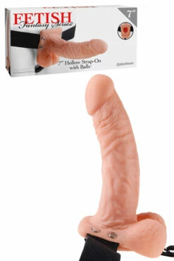 Pipedream 7" Adjustable Realistic Hollow Strap-On