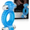 California Exotic Double Dolphin Vibrating Cock Ring with Removable Bullets
