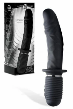 Master Series Realistic 10.75" Vibrating Silicone Thruster