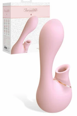 Shots Toys 5.5" Silicone Rabbit Vibrator with Air Wave Clitoral Stimulator
