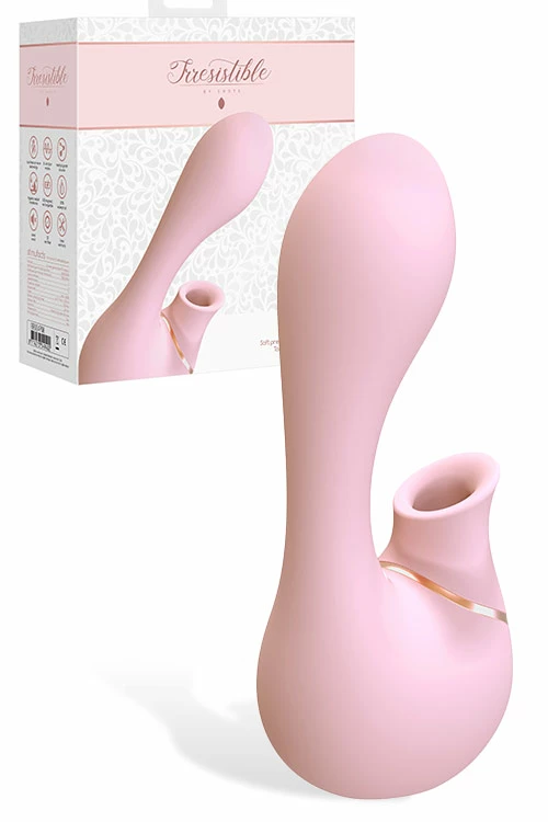 Shots Toys 5.5" Silicone Rabbit Vibrator with Air Wave Clitoral Stimulator 1 Shots Toys 5.5" Silicone Rabbit Vibrator with Air Wave Clitoral Stimulator
