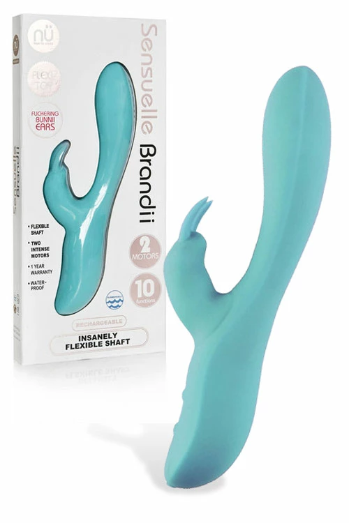 NU Sensuelle Rechargeable Brandii Dual-Motored Rabbit Vibrator 1 NU Sensuelle Rechargeable Brandii Dual-Motored Rabbit Vibrator