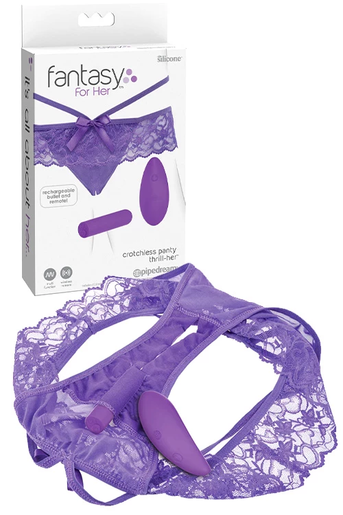 Pipedream Remote-Controlled Vibrating Crotchless Panty 1 Pipedream Remote-Controlled Vibrating Crotchless Panty