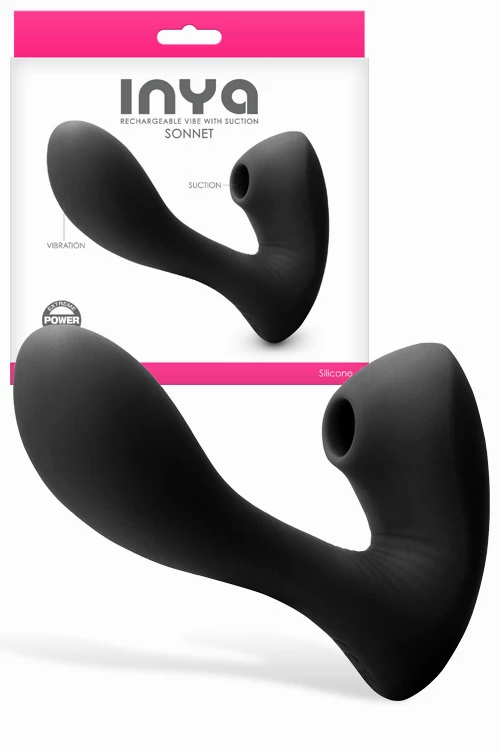 Nsnovelties Sonnet G-Spot Vibrator with Clitoral Suction 2 Nsnovelties Sonnet G-Spot Vibrator with Clitoral Suction - Image 2