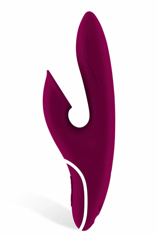 HIKY 9" Silicone Rabbit Vibrator with Clitoral Suction 3 HIKY 9" Silicone Rabbit Vibrator with Clitoral Suction - Image 3