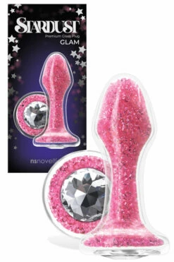 Nsnovelties Swarovski Crystal & Glass 3.7" Butt Plug -Women's Sex Toys Shop 1 large 3 75
