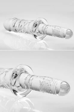 Master Series Textured 11.5” Glass Thruster with Handle -Women's Sex Toys Shop 1 large 3 81