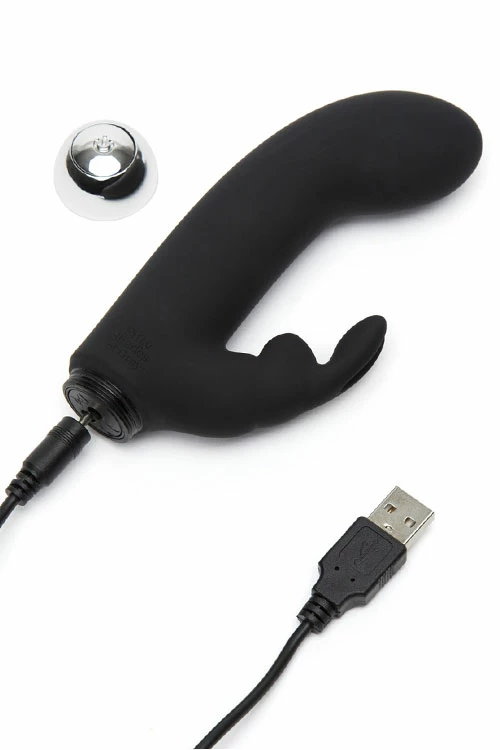 Fifty Shades Greedy Girl 5.5" Mini Rabbit Vibrator 4 Fifty Shades Greedy Girl 5.5" Mini Rabbit Vibrator - Image 4