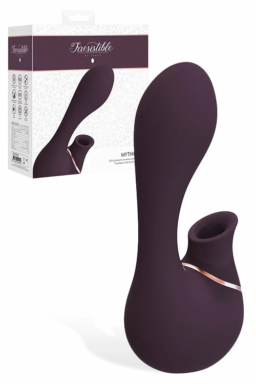 Shots Toys 5.5" Silicone Rabbit Vibrator with Air Wave Clitoral Stimulator 4 Shots Toys 5.5" Silicone Rabbit Vibrator with Air Wave Clitoral Stimulator - Image 4