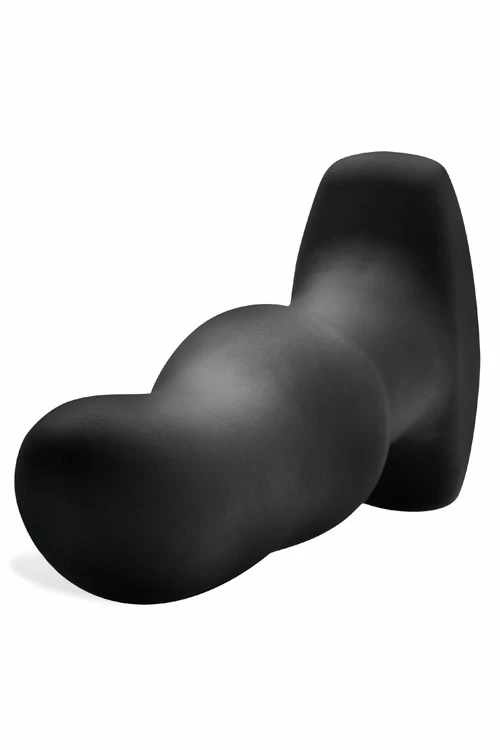 Rimmers Curved 5.75" Beaded Silicone Butt Plug with Remote 4 Rimmers Curved 5.75" Beaded Silicone Butt Plug with Remote - Image 4