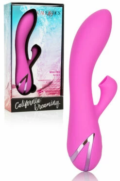 California Exotic 7.9" Silicone Rabbit Vibrator with Clitoral Suction