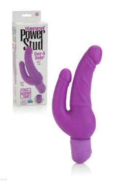 California Exotic Waterproof Power Stud 5.5" Over & Under Dong