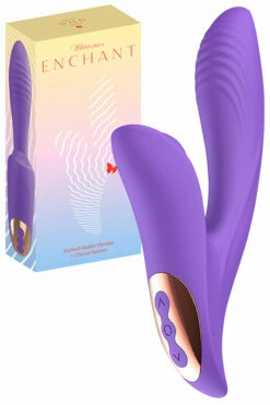 Wild Secrets Enchant 8" Rabbit Vibrator with Clitoral Suction