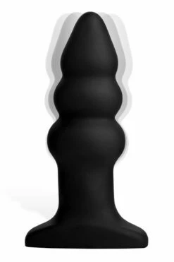 Rimmers Rippled 5.5" Beaded Silicone Butt Plug with Remote -Women's Sex Toys Shop 2 large 3 12