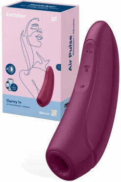 Satisfyer Curvy 1 Plus Air Pulse Clitoral Stimulator With Vibration & App -Women's Sex Toys Shop 2 large 4 7