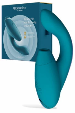 Womanizer Duo 2 - 8" Rabbit Vibrator with Pleasure Air Clitoral Suction, Afterglow & Smart Silence -Women's Sex Toys Shop 2 large 6 7