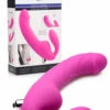Strap U 8.5" Silicone Vibrating Strapless Strap-On Dildo