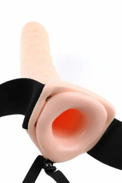 Pipedream 8" Vibrating Hollow Strap-On -Women's Sex Toys Shop 3 large 3 6