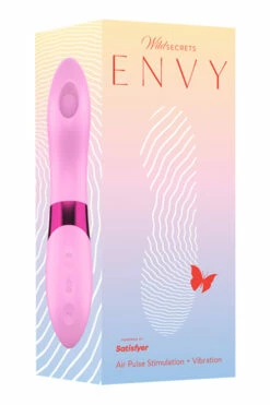 Wild Secrets Envy - 5" Clitoral Vibrator with Air Pulse Suction -Women's Sex Toys Shop 5 large 5