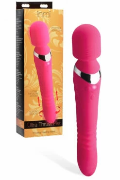 Inmi 10.75" Thrusting Vibrating Double-Ended Silicone Wand