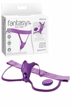 Pipedream Fantasy For Her - 3.9" Wearable Butterfly Clitoral Vibrator