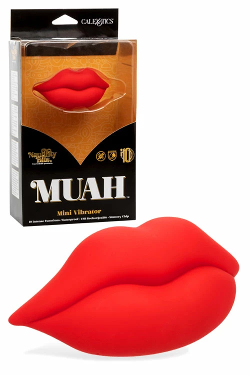 California Exotic Naughty Bits Muah - 3.25" Vibrating Massager 1 California Exotic Naughty Bits Muah - 3.25" Vibrating Massager