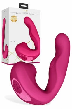 Vive Zaki - 6.5" Dual Stimulation Clitoral & G-Spot Vibrator with Air and Pulse Wave Technology