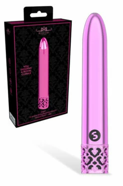 Shots Toys 4.25" Royal Gems Shiny Rechargeable Bullet Vibrator
