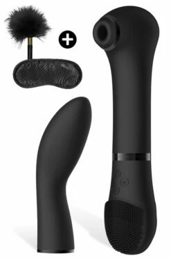 Shots Toys Clitoral Suction & G-Spot Vibrator Kit (5 Pce)