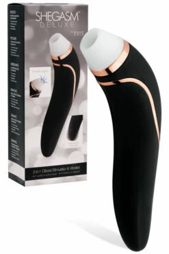 Inmi 7" Clitoral Suction Stimulator with Insertable Vibrating Handle