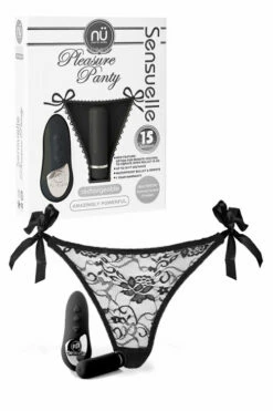 NU Sensuelle Rechargeable Pleasure Lace-Up Panty Vibrator