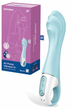 Satisfyer Air Pump 5 8" Inflatable G-Spot Vibrator with App Control