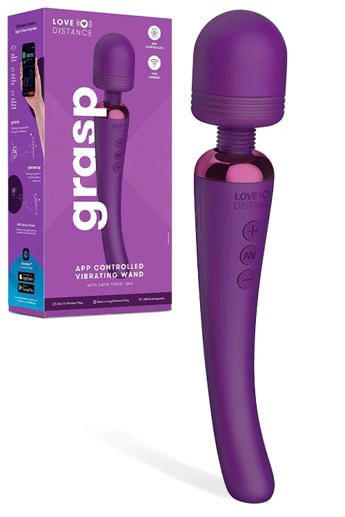 Love Distance Grasp - 9" Massage Wand with App Control 1 Love Distance Grasp - 9" Massage Wand with App Control