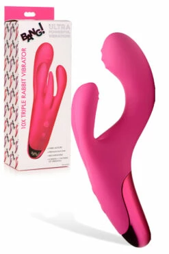 Bang 7.6" Triple Rabbit Vibrator