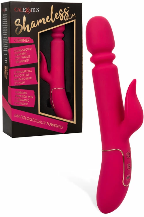 California Exotic Shameless Slim Charmer Rabbit Vibrator 1 California Exotic Shameless Slim Charmer Rabbit Vibrator