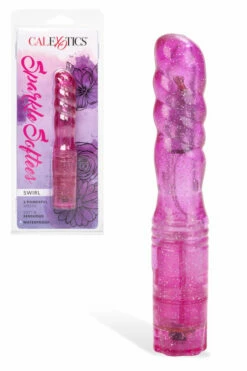 California Exotic Sparkle Softees Swirl - 5" Classic Vibrator