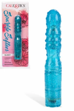 California Exotic Sparkle Softees Nubby - 5” Classic Vibrator