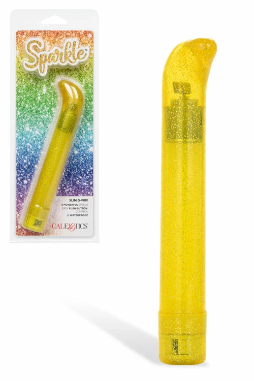 California Exotic Sparkle Slim - 6" G-Spot Vibrator 1 California Exotic Sparkle Slim - 6" G-Spot Vibrator