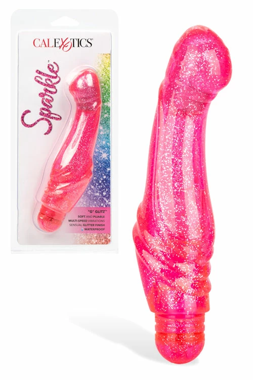 California Exotic Sparkle Glitz - 6.25" G-Spot Vibrator 1 California Exotic Sparkle Glitz - 6.25" G-Spot Vibrator
