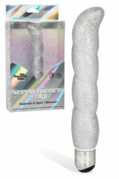 California Exotic 5.25" Naughty Bits Screwnicorn - 5.25" G-spot Vibrator