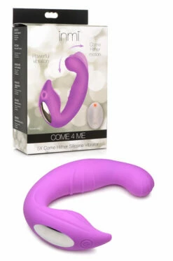Inmi Come 4 Me - 4.6" Come Hither G-Spot Vibrator with Remote Control