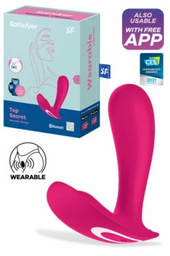 Satisfyer 4.3" Top Secret Wearable G-Spot Vibrator
