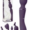 Shots Toys Nami Dual-Ended Massager Wand with Interchangeable Attachments